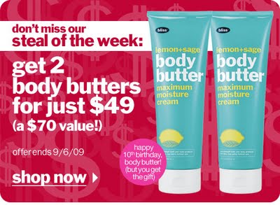 Bliss Body Butter Steal: 2 for $49!