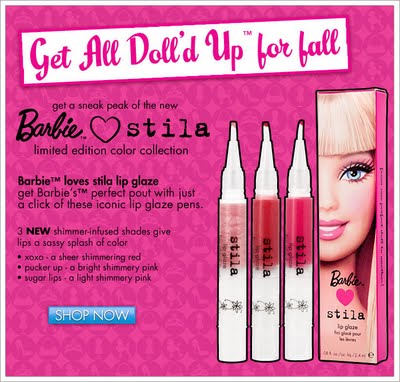 Get a Sneak Peek of the new Barbie Loves Stila Limited Edition Color Collection