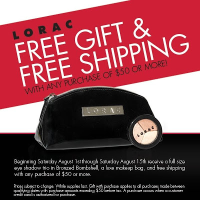 LORAC Cosmetics Gift With Purchase + Free Shipping