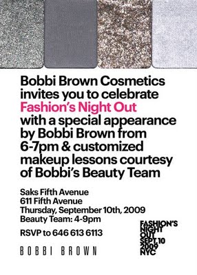 Fashion’s Night Out: Bobbi Brown Cosmetics