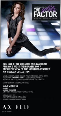 Join ELLE for a Sneak Preview of the Armani Exchange Holiday Collection