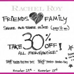 Rachel Roy Friends And Family Discount!