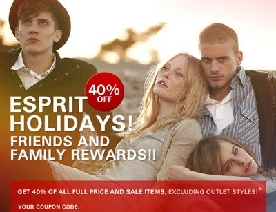 Esprit Friends & Family Sale: 40% Off