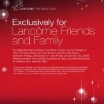 Lancome Friends & Family!