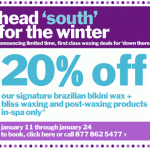 20% Off Waxing At Bliss