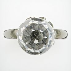 Bargain: Simply Vera Vera Wang Silver -Tone Crystal Dome Ring