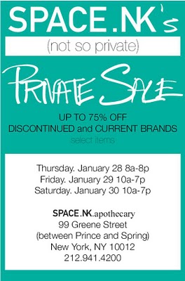 Not-So-Private Sale at Space.NK