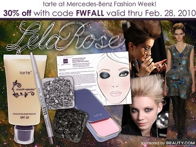 30% Off At Tarte.com’s New York Fashion Week Collection
