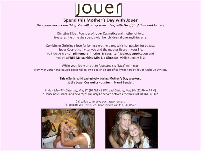 Journey to Jouer At Bendel’s This Mother’s Day!