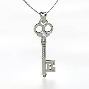 Last Giveaway of the Day: Gemvara Silver Initial Key Pendant