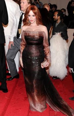 MET Ball 2011 Fashion: Christina Hendricks in Carolina Herrera