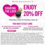 20% off Bare Escentuals