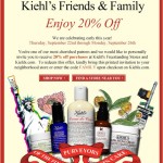 Kiehl’s Friends and Family Sale