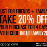 Shopbop Friends & Family Sale Code