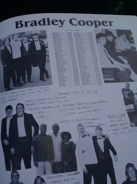 Sexiest Man Alive Bradley Cooper’s Yearbook Page