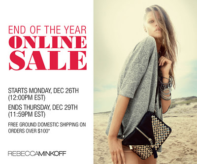 Rebecca Minkoff Online Sale Starting December 26