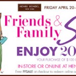 Henri Bendel Friends & Family Sale