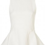 Topshop Panel Peplum Shell Top