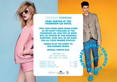 Topshop Thompson LES Hotel Pool Party & Pop-up Shop