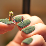 Small People Living On Nails Manicure