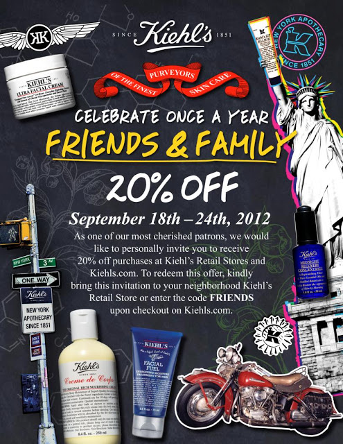 Kiehl’s Friends & Family Sale Code