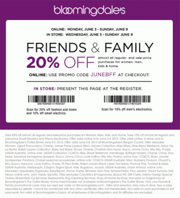 Bloomingdales Friends And Family Sale