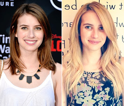 Emma Roberts’ New Blonde Hairstyle