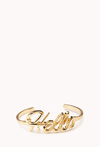 BUY: Forever 21 Hello Cuff