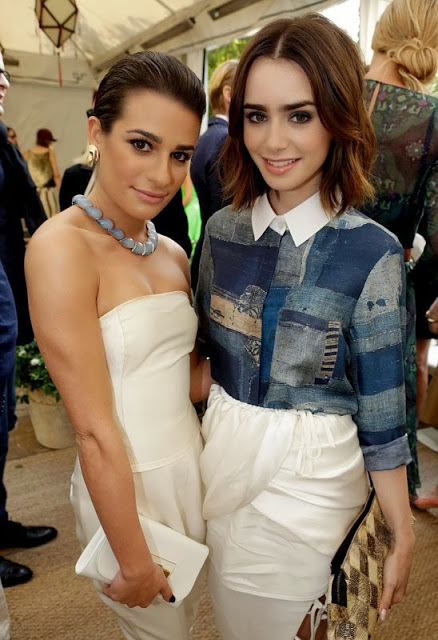 Hairstyle: Lily Collins At The CFDA/Vogue Fashion Fund Event In LA
