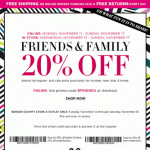 Bloomingdales Friends & Family Starts Today