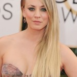 Makeup: Kaley Cuoco At The 2014 Golden Globes 