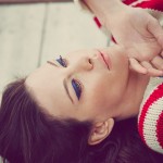 Liv Tyler’s Electric Blue Cat-Eye For Violet Grey