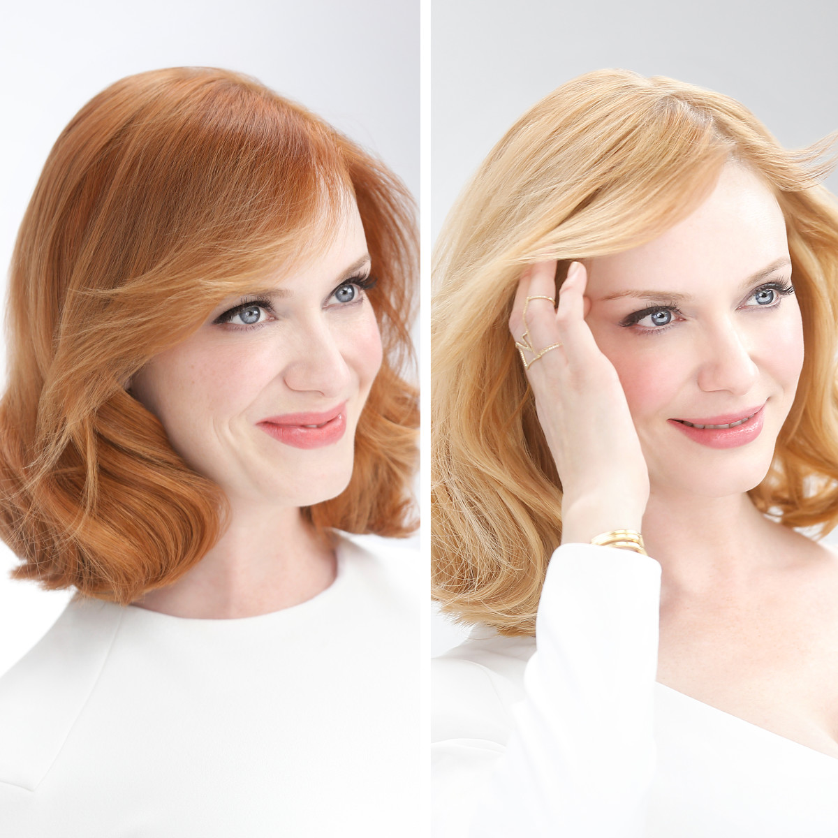 Christina Hendricks Goes Blonde With Nice ‘n Easy