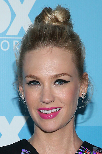 January Jones’ Shocking Pink Lip You Need To Recreate This Second