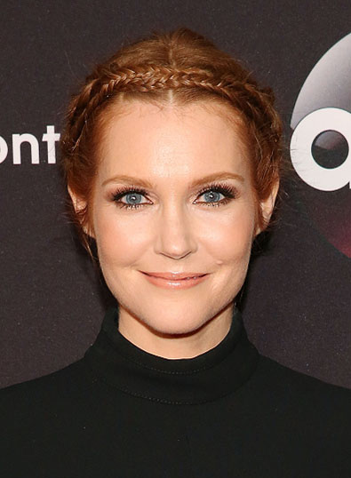 Darby Stanchfield’s Braided Updo You Need To Recreate This Summer