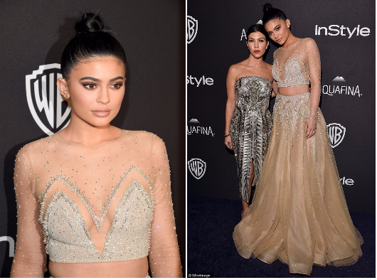 Get The Look: Kylie Jenner’s Golden Globes Topknot