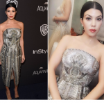 Recreate Kourtney Kardashian’s Golden Globes Low Ponytail