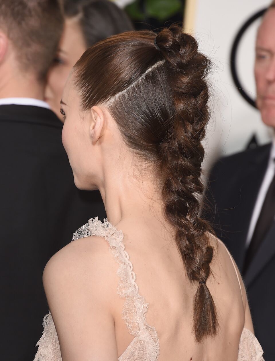 Rooney Mara’s Epic Deconstructed Golden Globes Braid