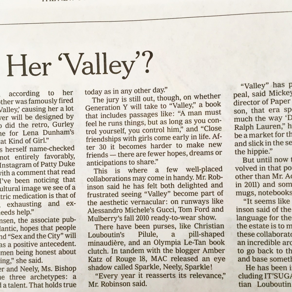 Rouge18 In The ‘New York Times’