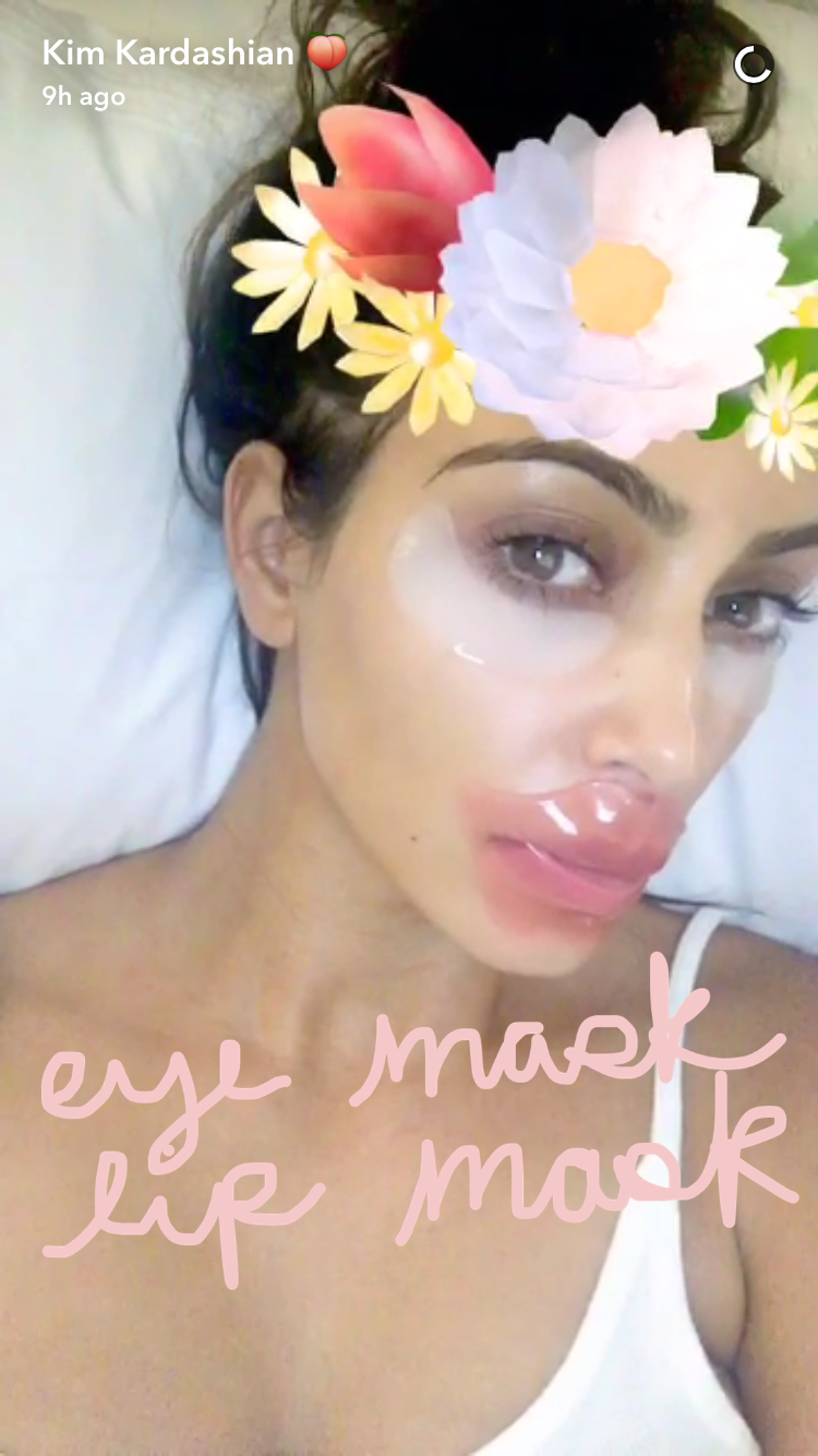 The Lip Mask Kim Kardashian Is Wearing On SnapChat