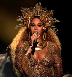 The Secret To Beyonce’s Golden Goddess Grammys Makeup